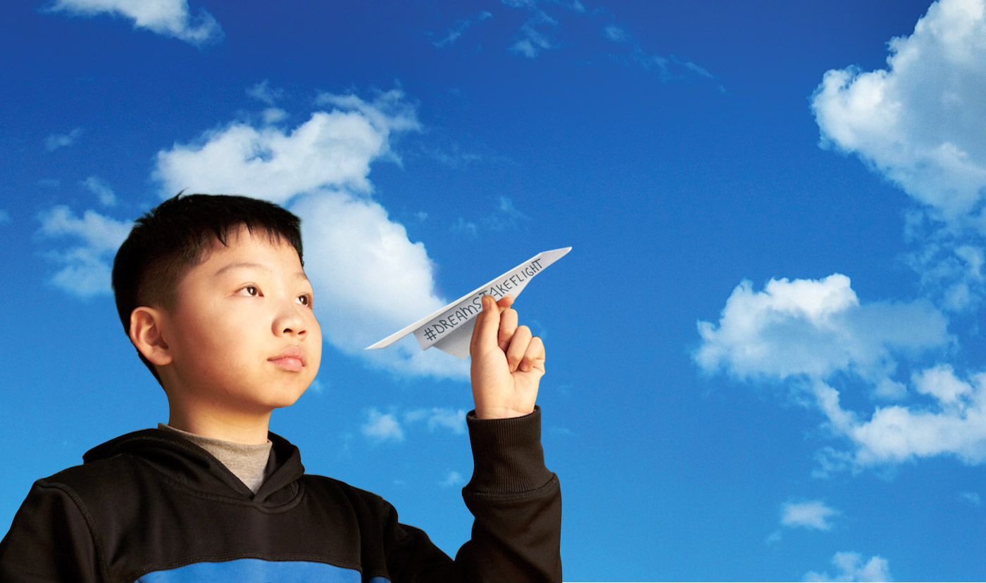 Campaign Banner: Help Our Children Soar. Join the Chilc Center of NY's #DreamsTakeFlight Campaign