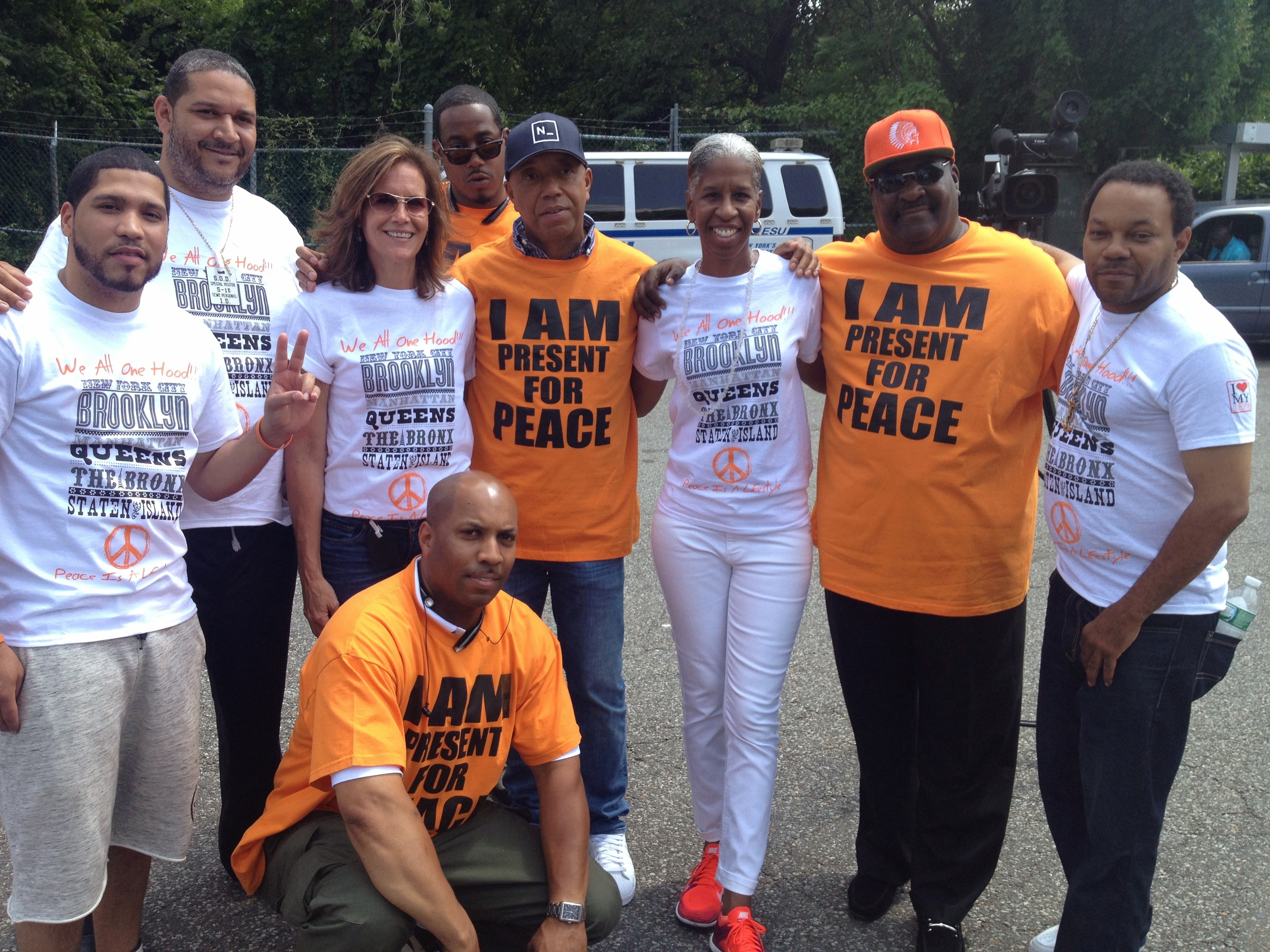Joining Russell Simmons and LL Cool J in Campaign for Peace