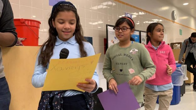 Students of COMPASS PS 273 present speeches