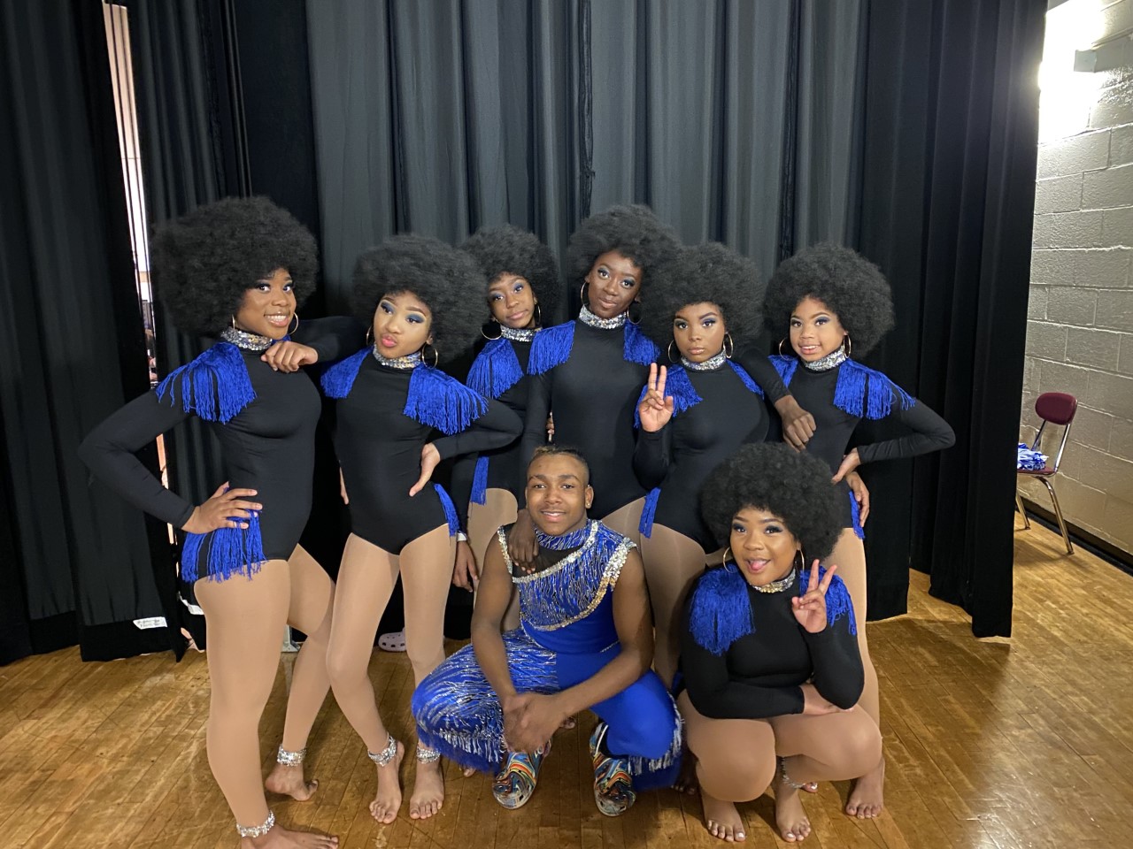 Keim and his dance team at basie beacon m.s. 72