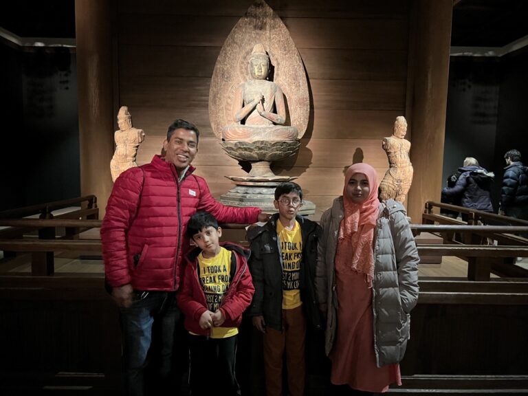 A P.S. 182 family attends The Met's Lunar New Year Festival