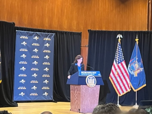 Governor Hochul at mental health plan announcement